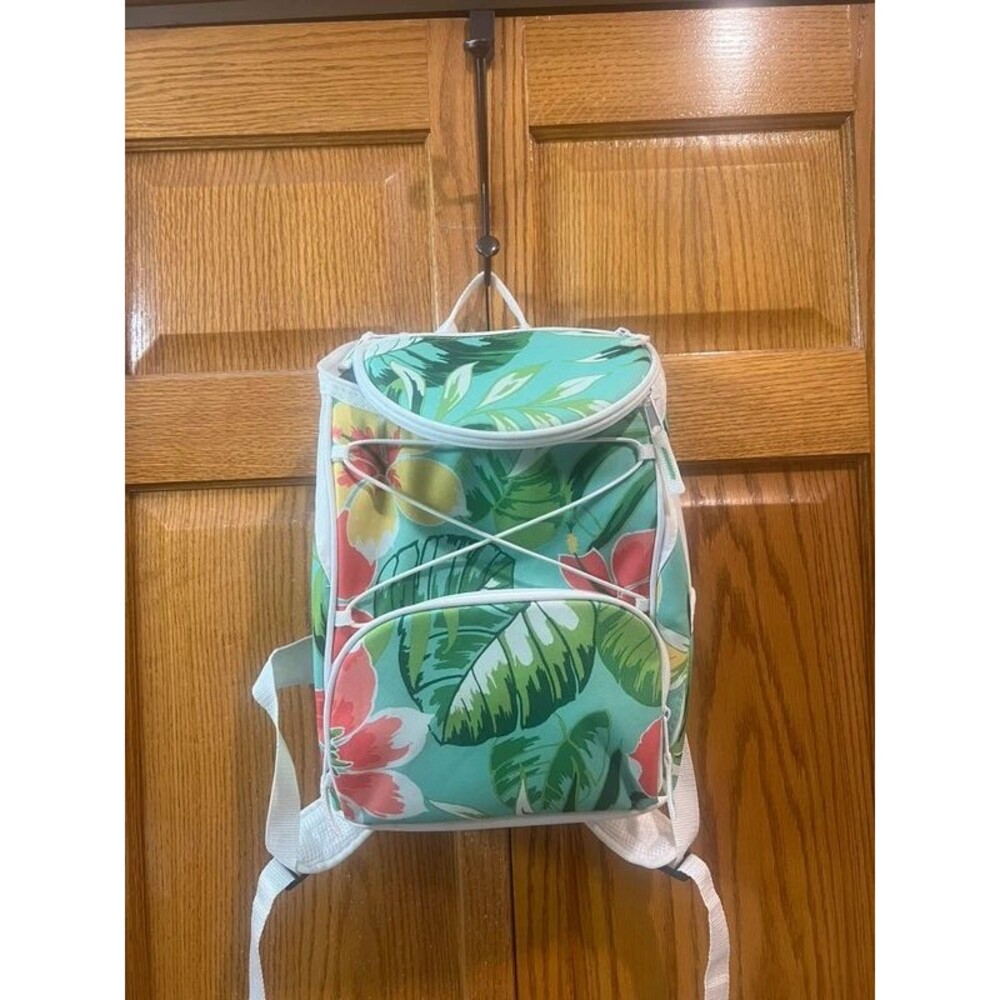 Picnic Time floral backpack cooler